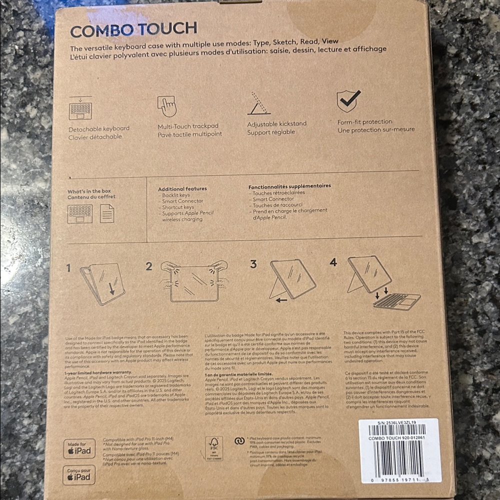 Logitech Combo Touch Keyboard Case - iPad Pro 11 inch